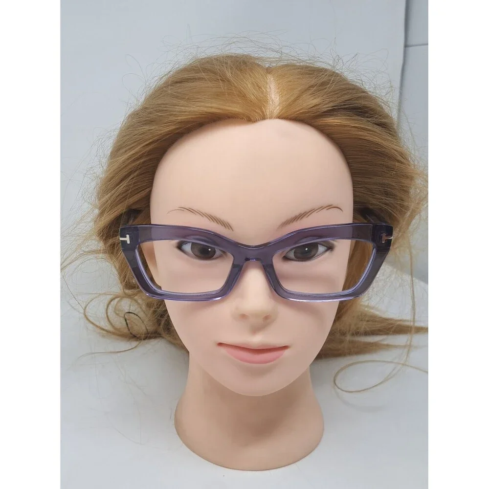 Tom Ford Women's Frames Glasses Purple Translucent Cat-Eye TF 5766-B 54-19-140